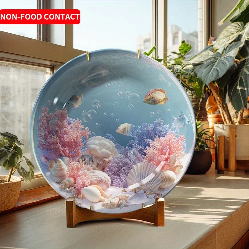 Marine Aquarium Design - Assiette et décoration murale en céramique