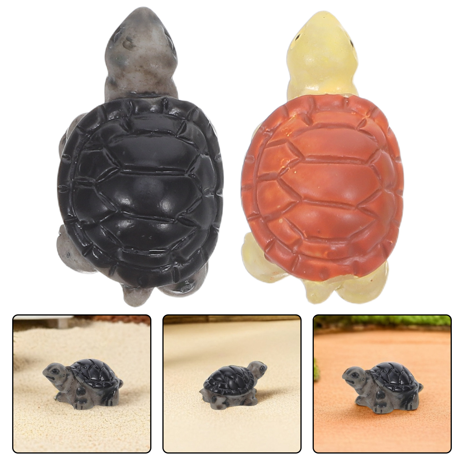 Marine Aquarium Design - 40 mini tortues en résine, design