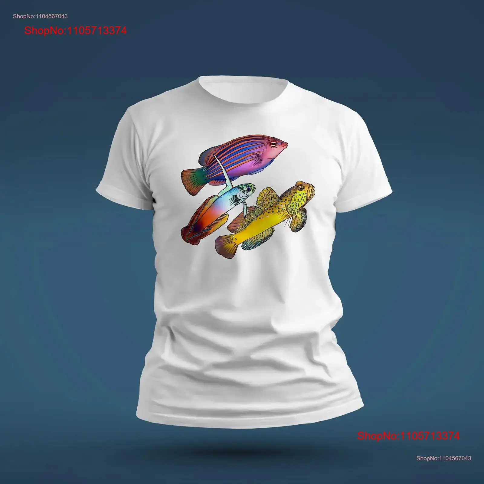 Marine Aquarium Design - T-shirt vintage délavé pour aquarium de