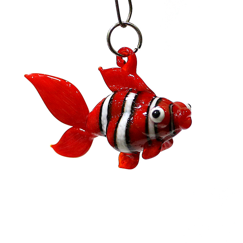 Marine Aquarium Europe - Mini verre coloré poisson pendentif charmes