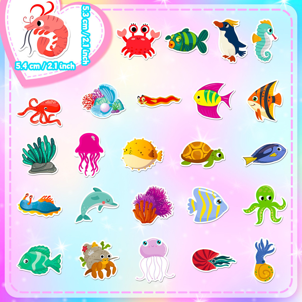 50 autocollants sur le thème d - Marine Aquarium Design avis et prix