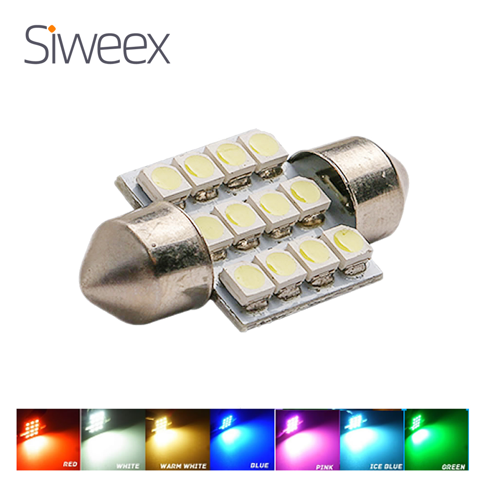 31mm 3528 1210 SMD 12 LED voit - Actinic Blue Led avis et prix